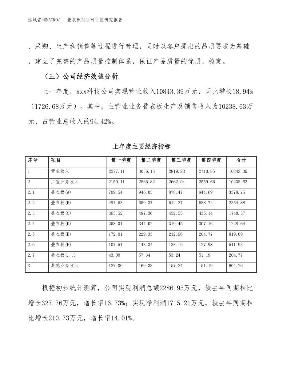 叠衣板项目可行性研究报告（总投资7000万元）（32亩）_第5页