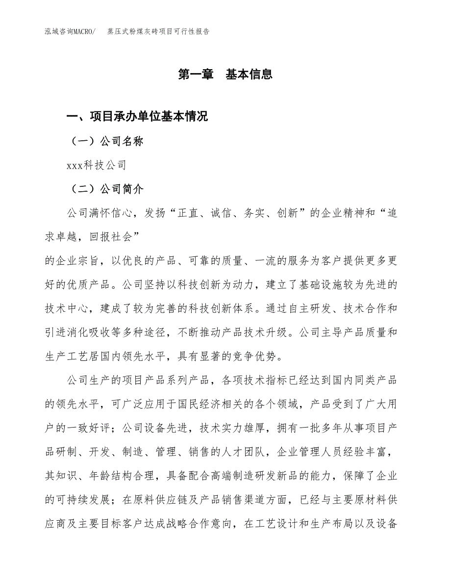 蒸压式粉煤灰砖项目可行性报告(招商引资).docx_第3页