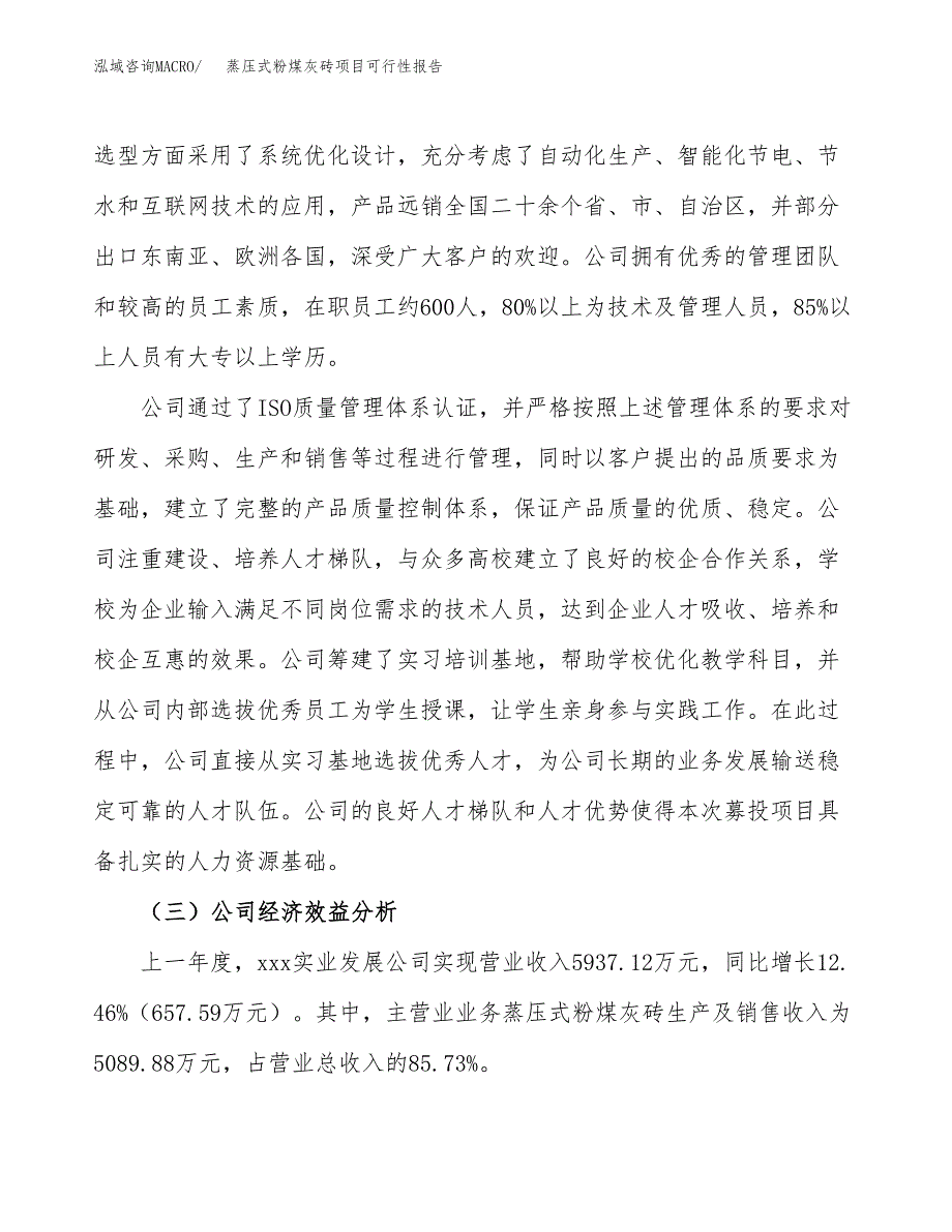 蒸压式粉煤灰砖项目可行性报告(招商引资).docx_第4页