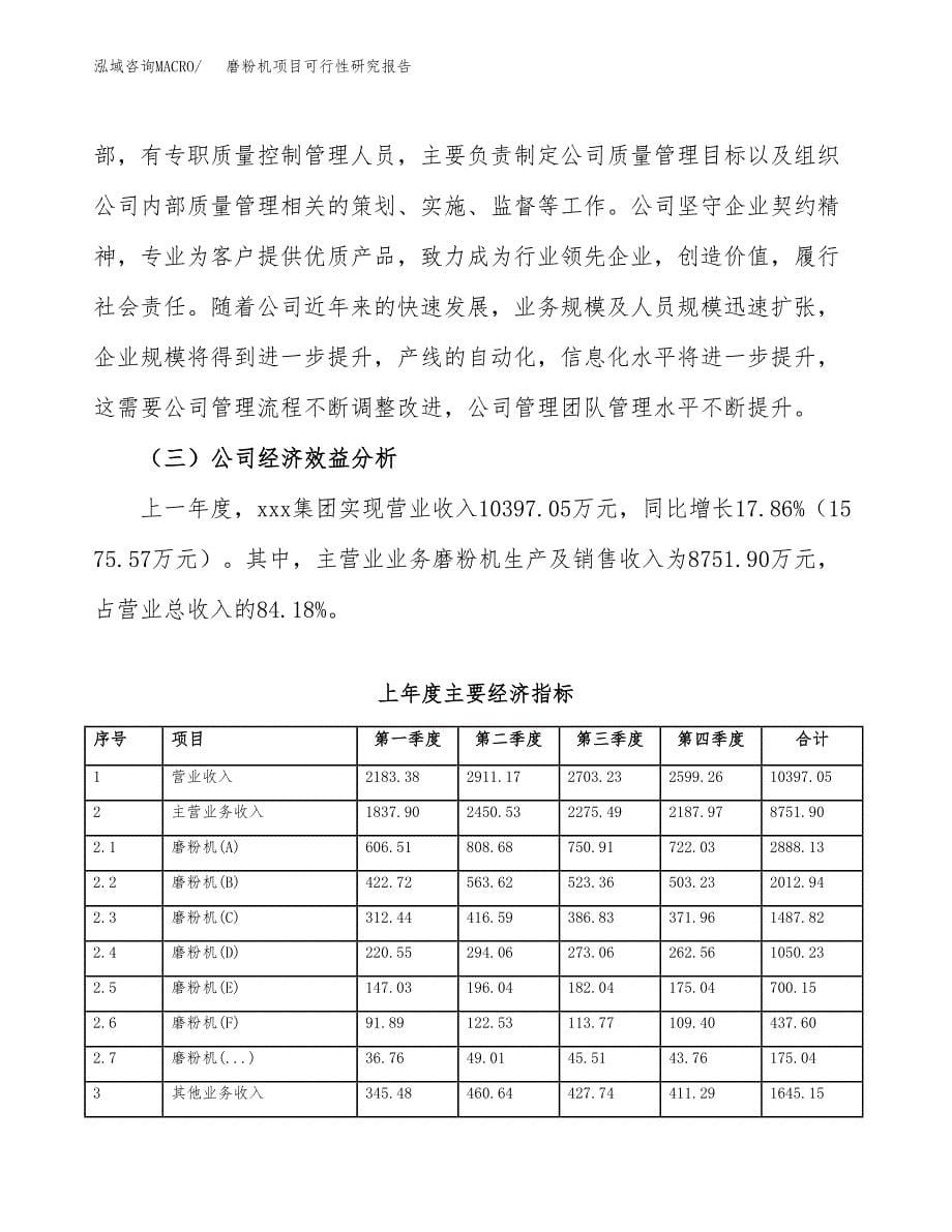 磨粉机项目可行性研究报告（总投资14000万元）（75亩）_第5页