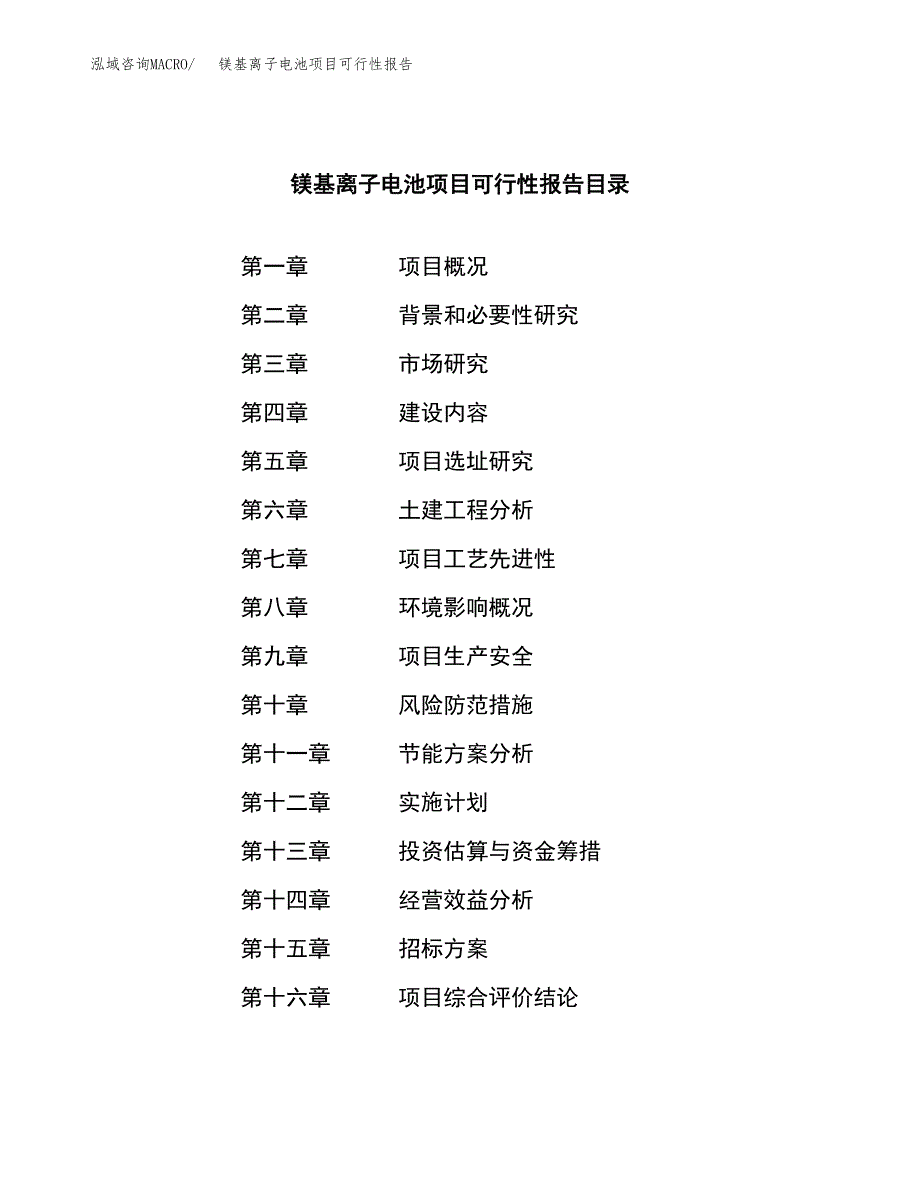 镁基离子电池项目可行性报告(招商引资).docx_第2页