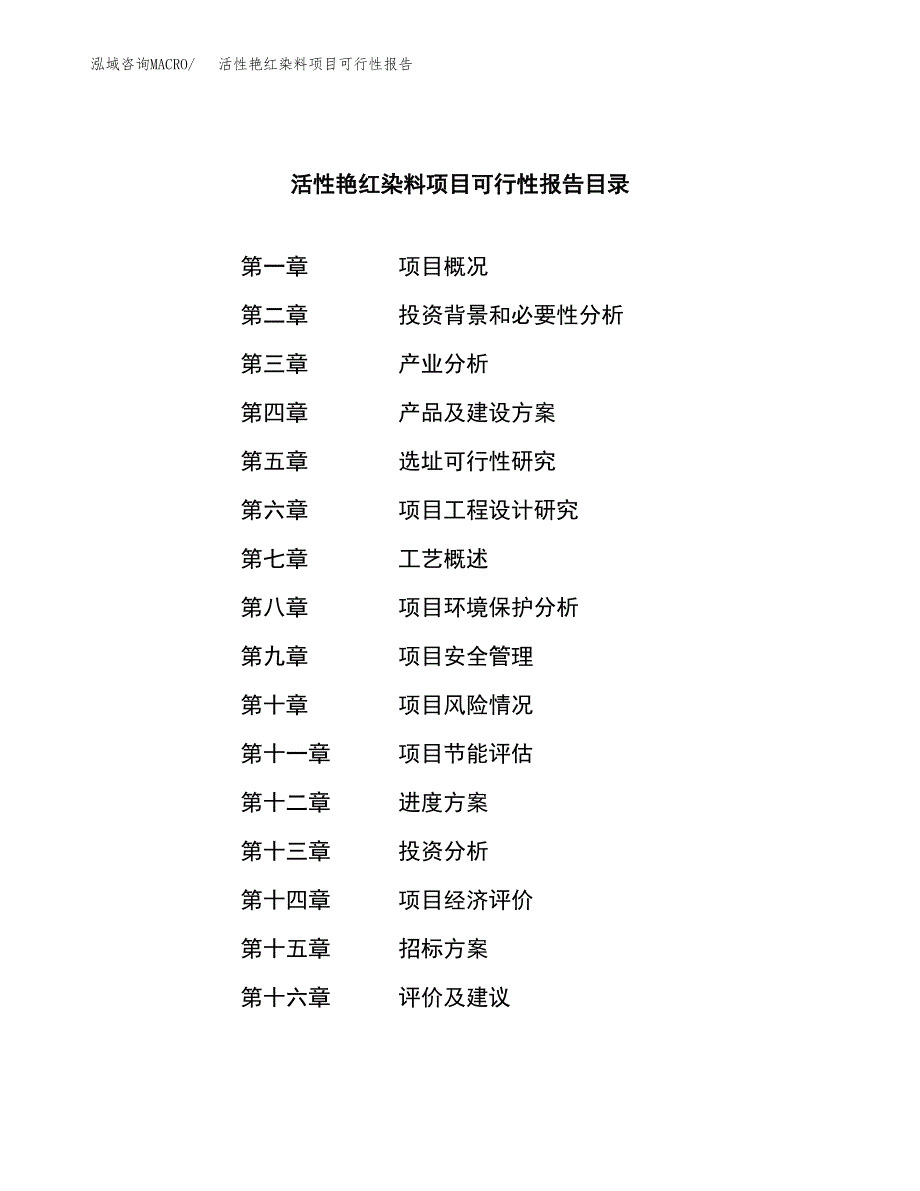 活性艳红染料项目可行性报告(招商引资).docx_第2页