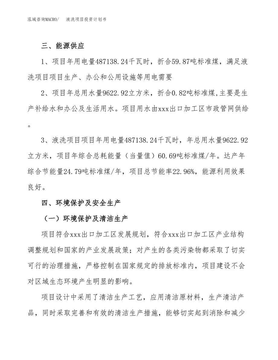 液洗项目投资计划书(招商引资).docx_第5页