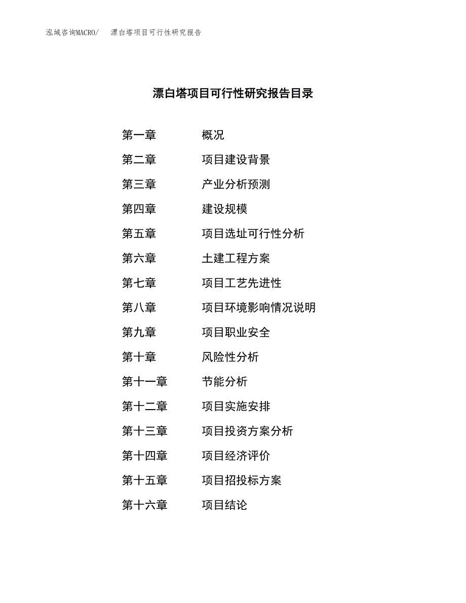 漂白塔项目可行性研究报告（总投资8000万元）（40亩）_第3页