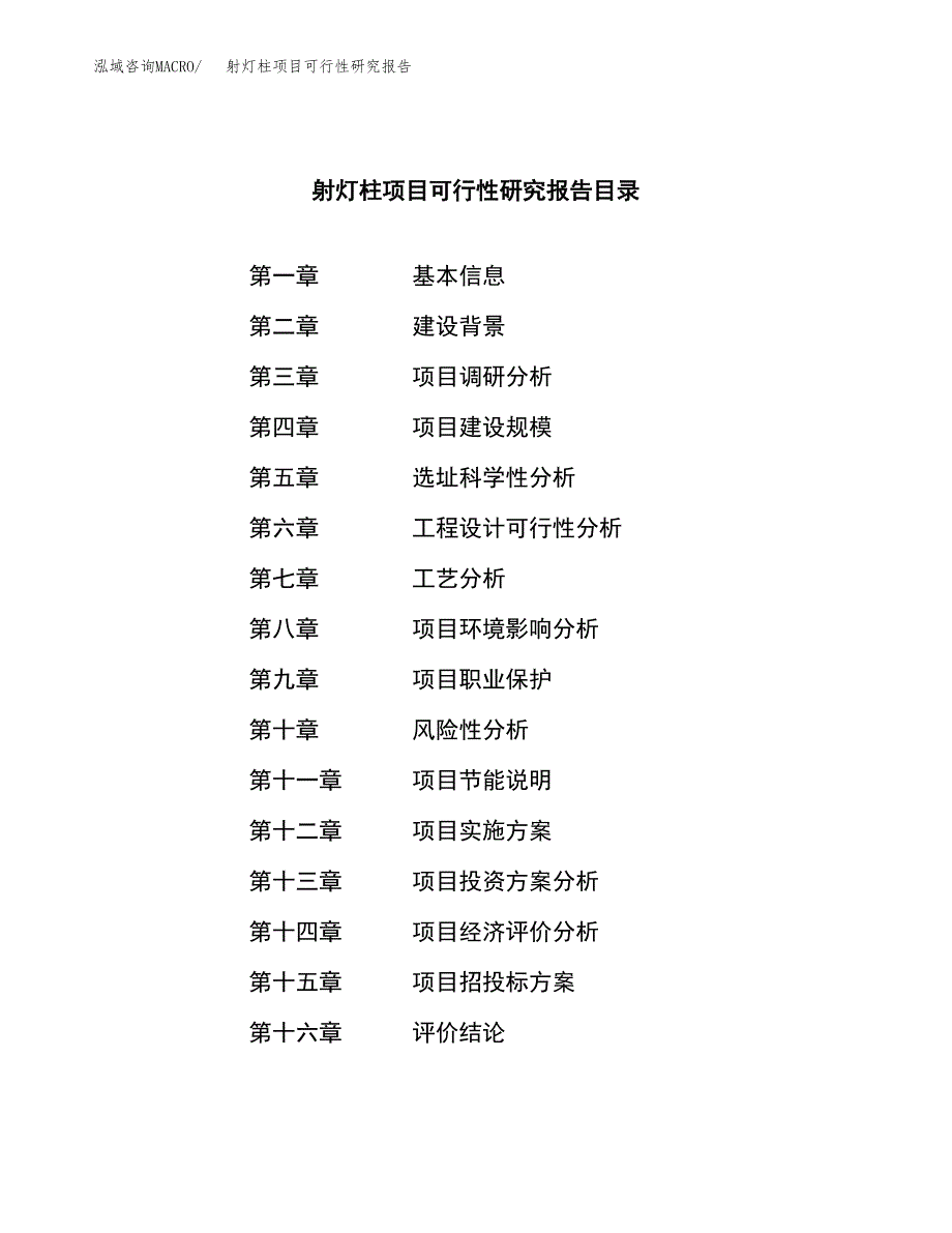 射灯柱项目可行性研究报告（总投资11000万元）（49亩）_第3页