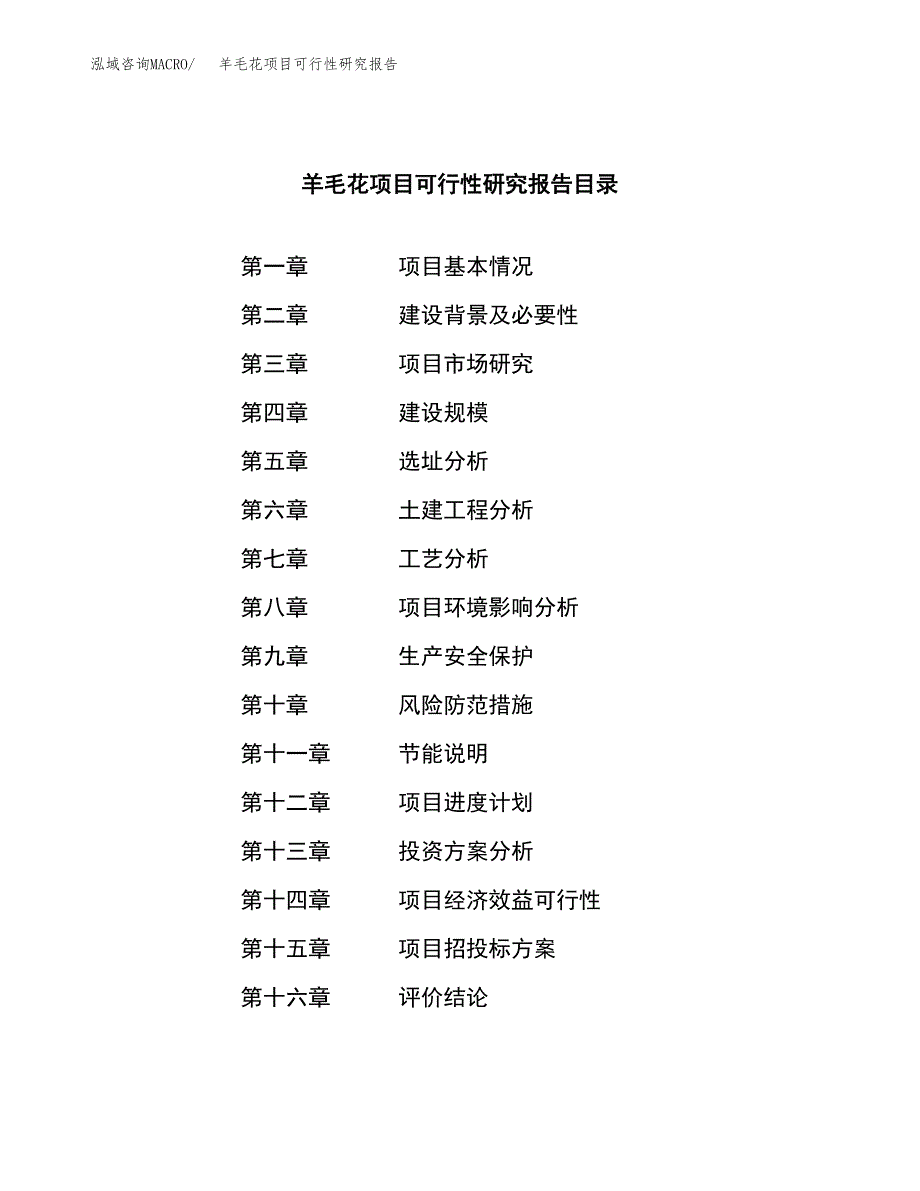 羊毛花项目可行性研究报告（总投资13000万元）（46亩）_第3页