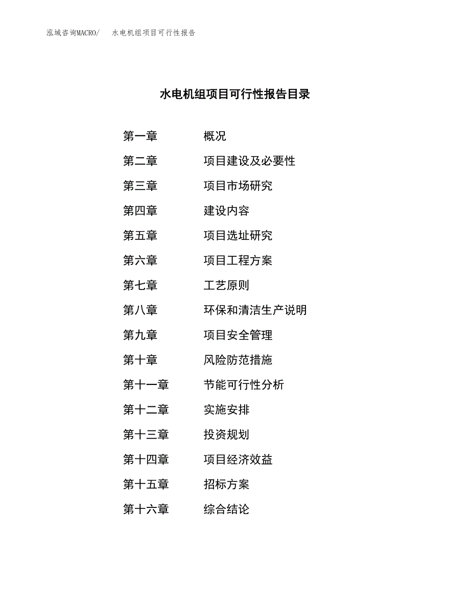 水电机组项目可行性报告(招商引资).docx_第2页