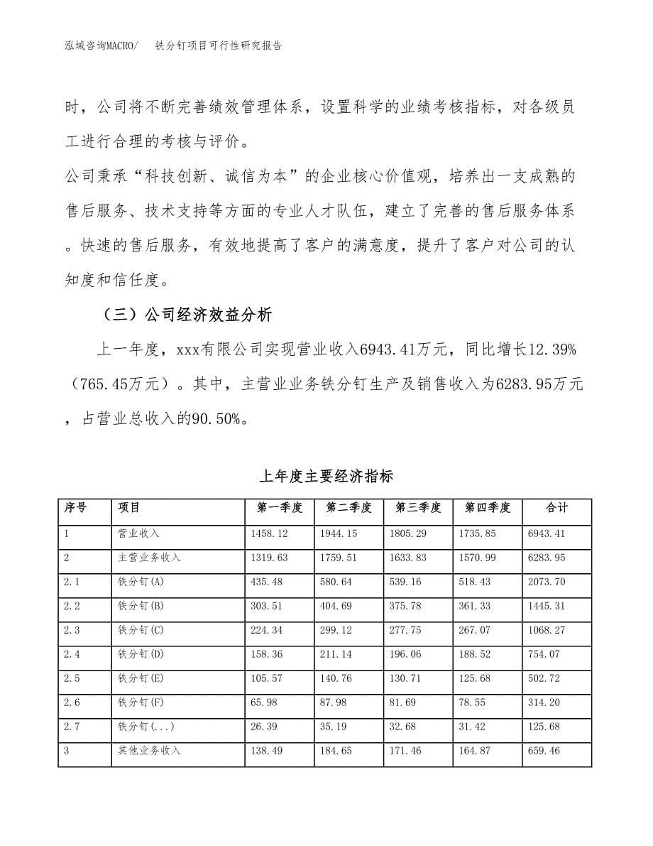 铁分钉项目可行性研究报告（总投资11000万元）（57亩）_第5页