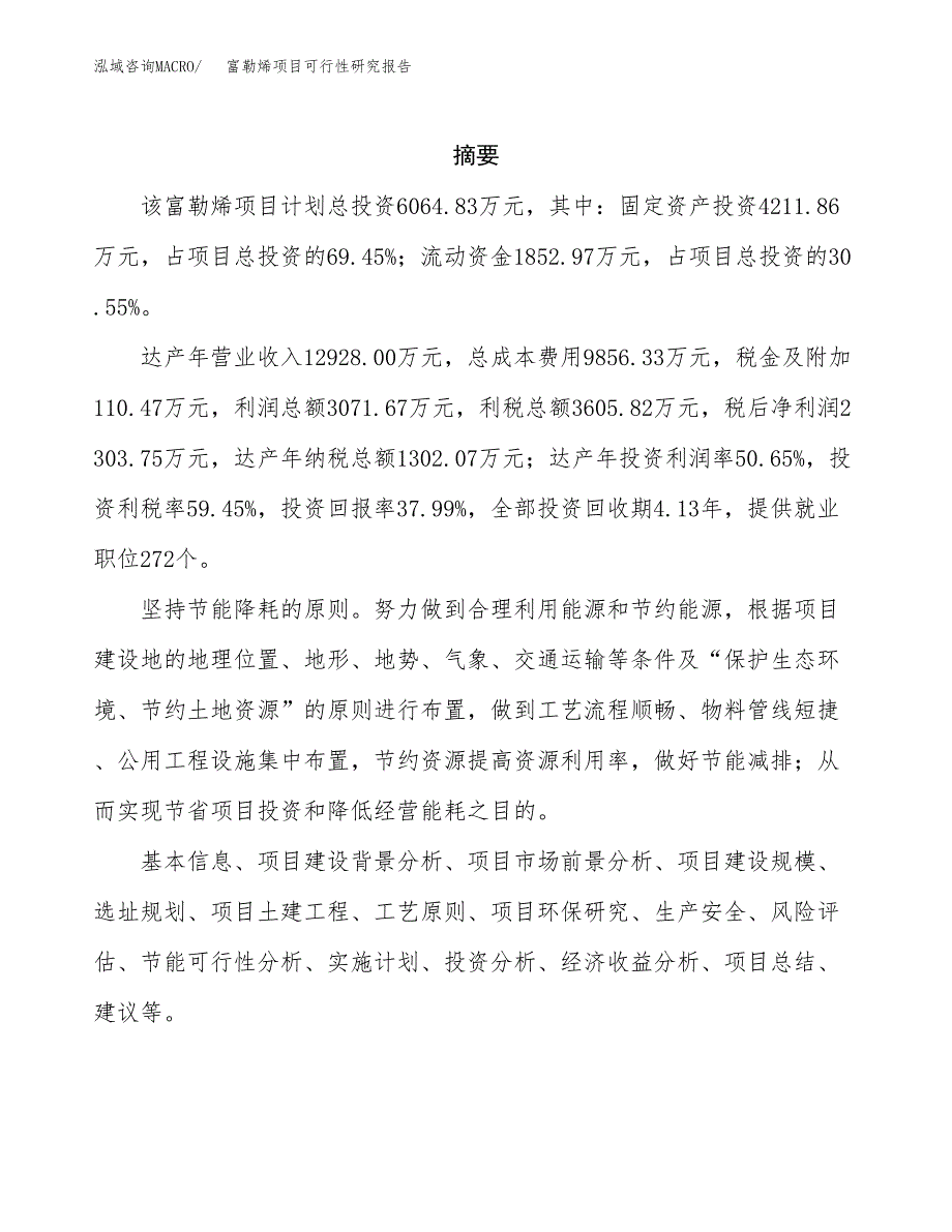 富勒烯项目可行性研究报告（总投资6000万元）（22亩）_第2页