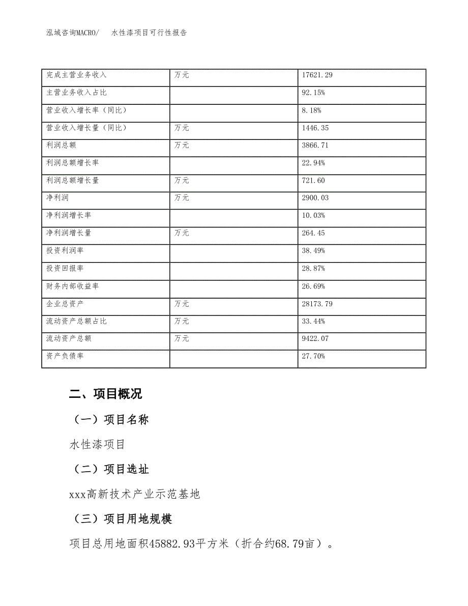 水性漆项目可行性报告(招商引资).docx_第5页