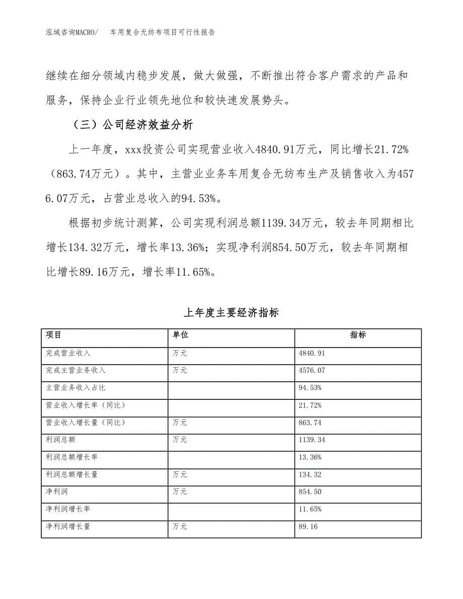 车用复合无纺布项目可行性报告(招商引资).docx_第5页