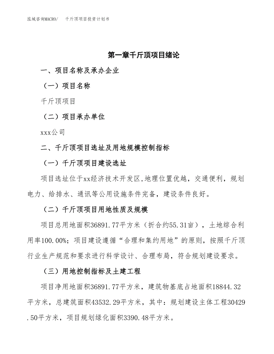 千斤顶项目投资计划书(招商引资) (1).docx_第4页