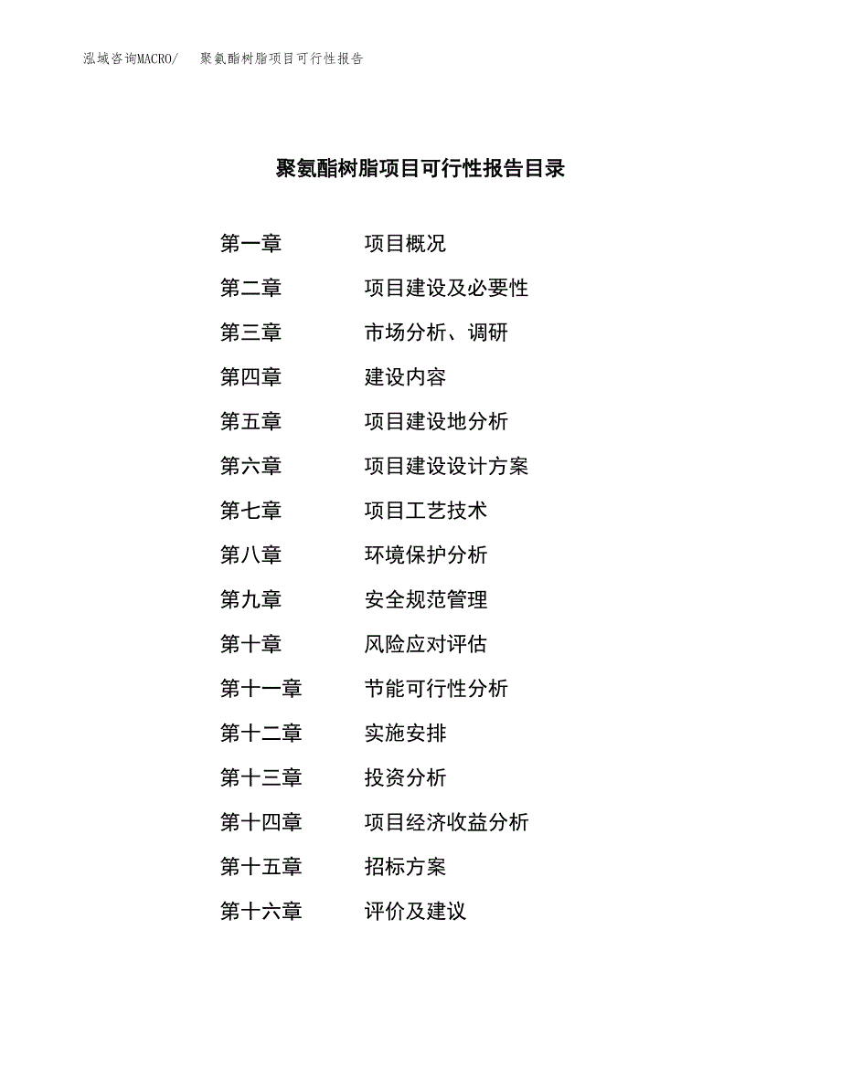 聚氨酯树脂项目可行性报告(招商引资).docx_第2页