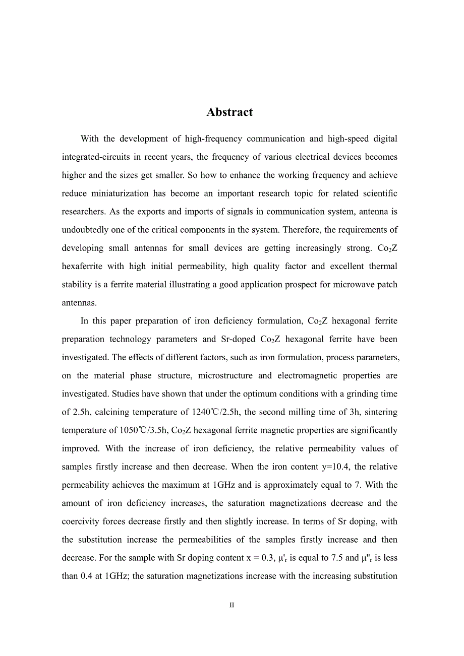 天线小型化用co2z铁氧体材料的制备及特性研究_第3页