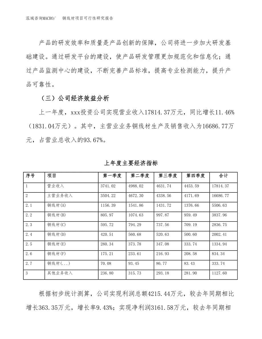 铜线材项目可行性研究报告（总投资13000万元）（50亩）_第5页