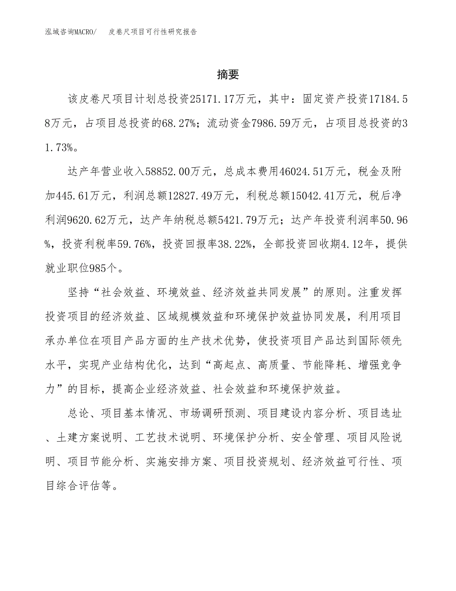 皮卷尺项目可行性研究报告（总投资25000万元）（87亩）_第2页