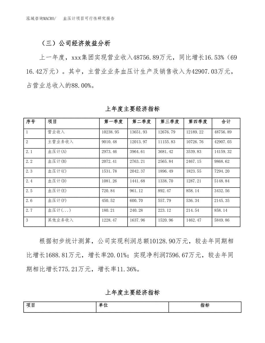 血压计项目可行性研究报告（总投资20000万元）（87亩）_第5页