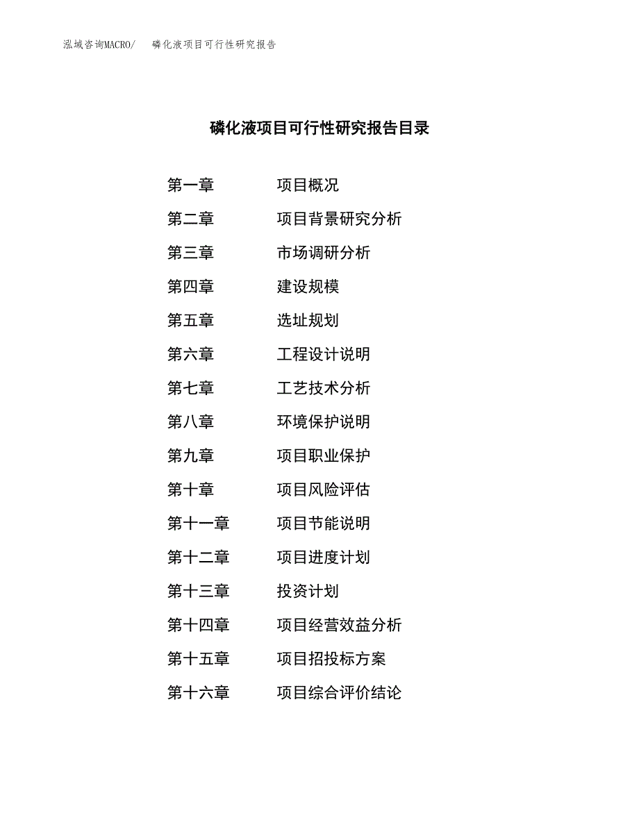 磷化液项目可行性研究报告（总投资6000万元）（25亩）_第3页