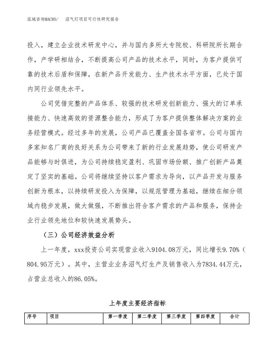 沼气灯项目可行性研究报告（总投资6000万元）（24亩）_第5页