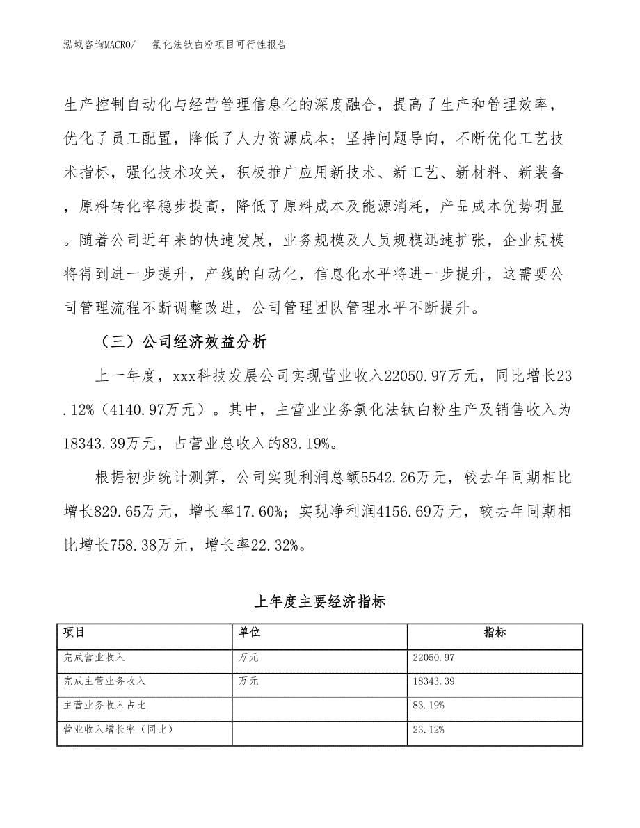 氯化法钛白粉项目可行性报告(招商引资).docx_第5页