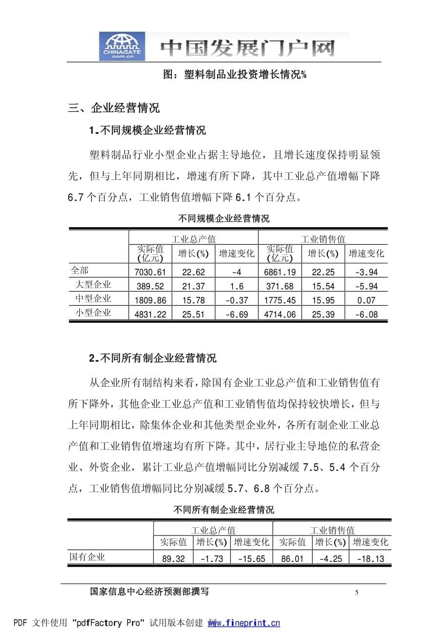 中国塑料制品业月度运行报告(2008年三季度)_第5页