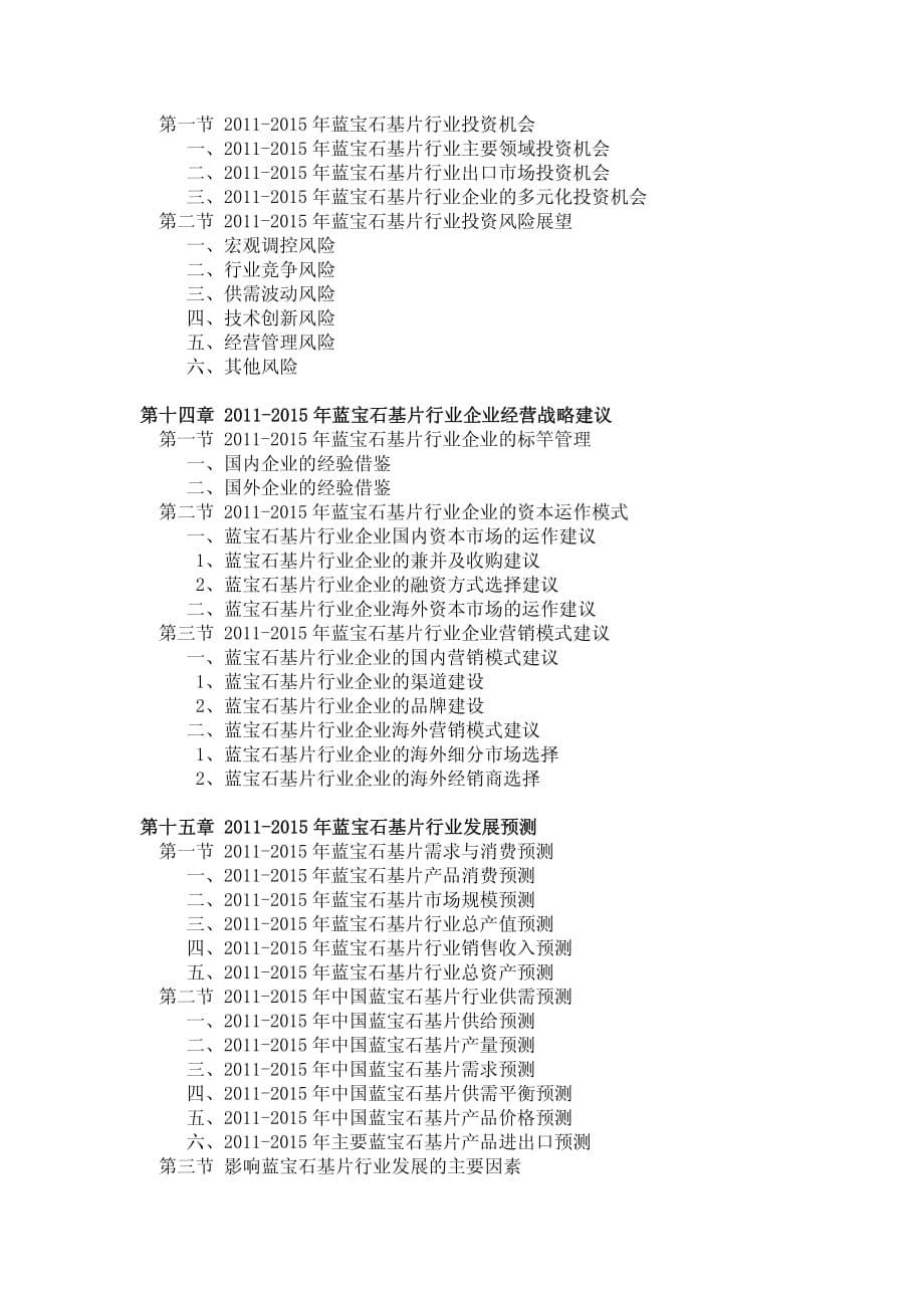 中国蓝宝石基片行业投资调研及分析预测报告_第5页