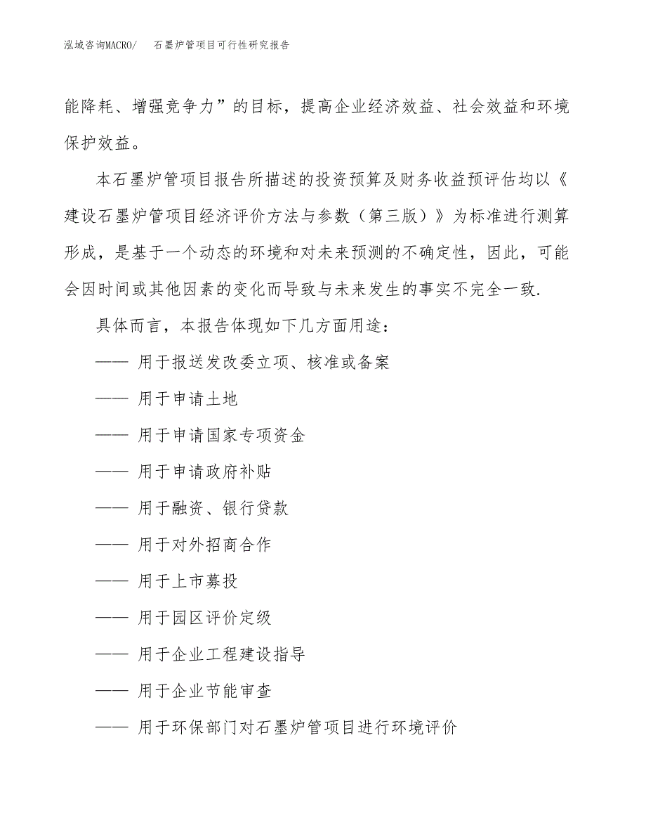 石墨炉管项目可行性研究报告范本大纲.docx_第2页