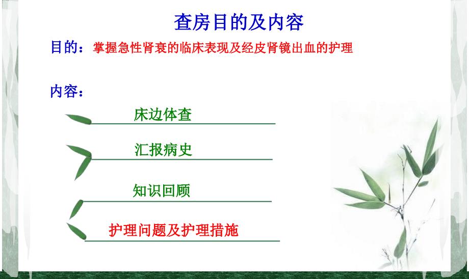 吴健燕-----经皮肾镜取石术的护理查房_第2页