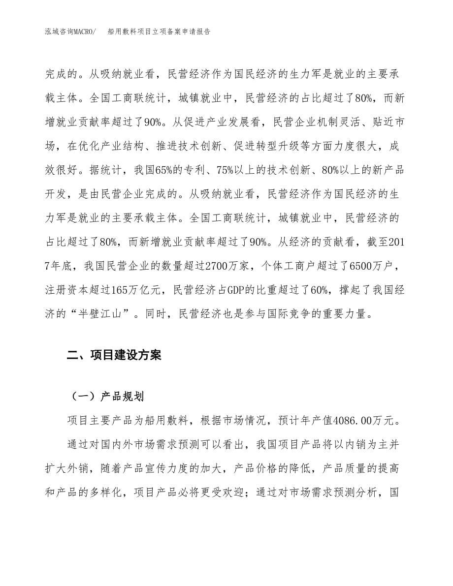 船用敷料项目立项备案申请报告.docx_第5页