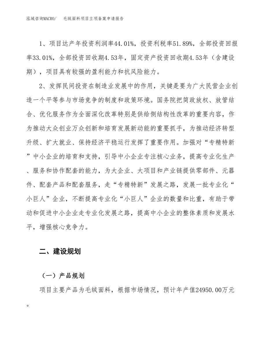 毛绒面料项目立项备案申请报告.docx_第5页