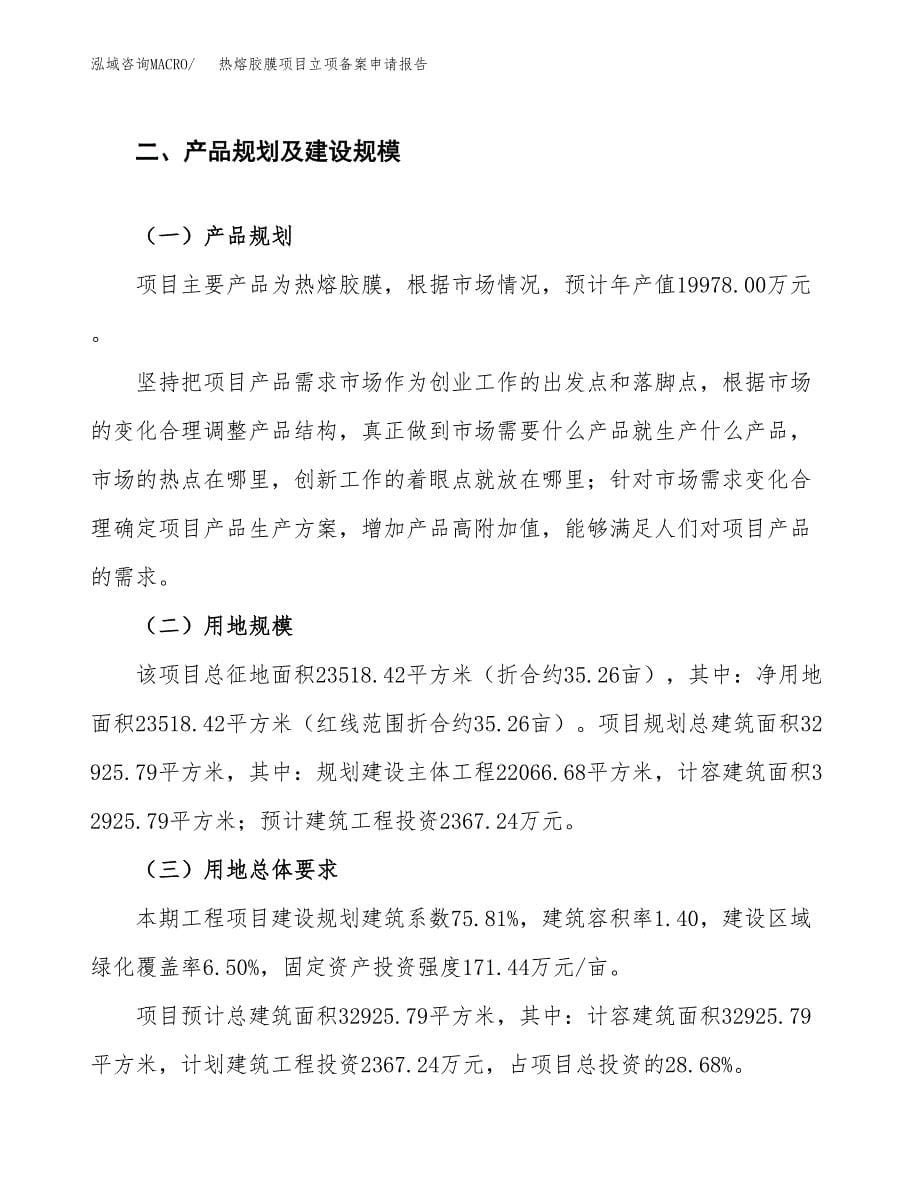 热熔胶膜项目立项备案申请报告.docx_第5页