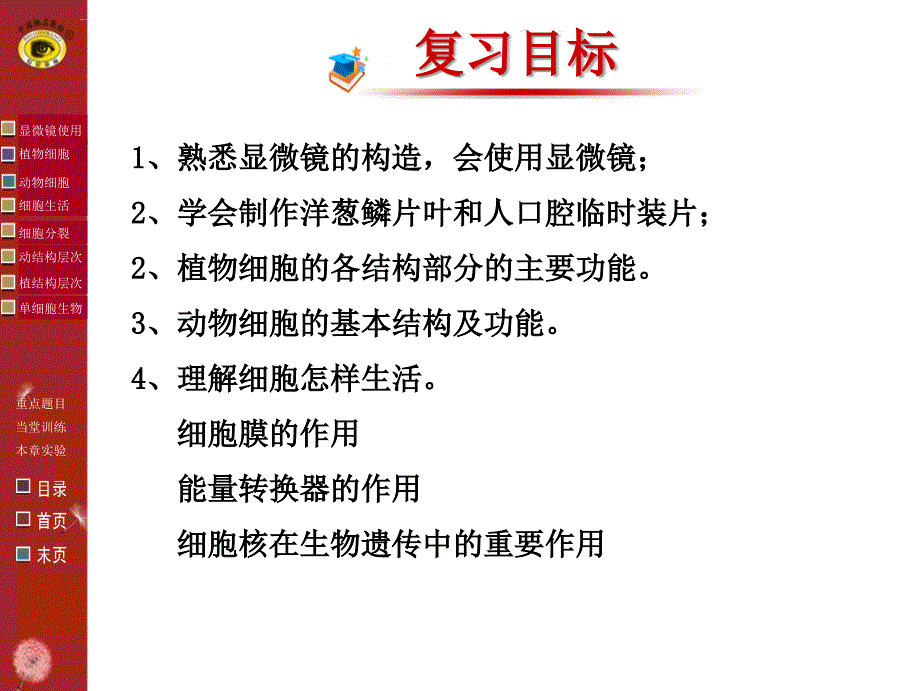 新人教版七年级生物上册第二单元复习课件.ppt_第4页