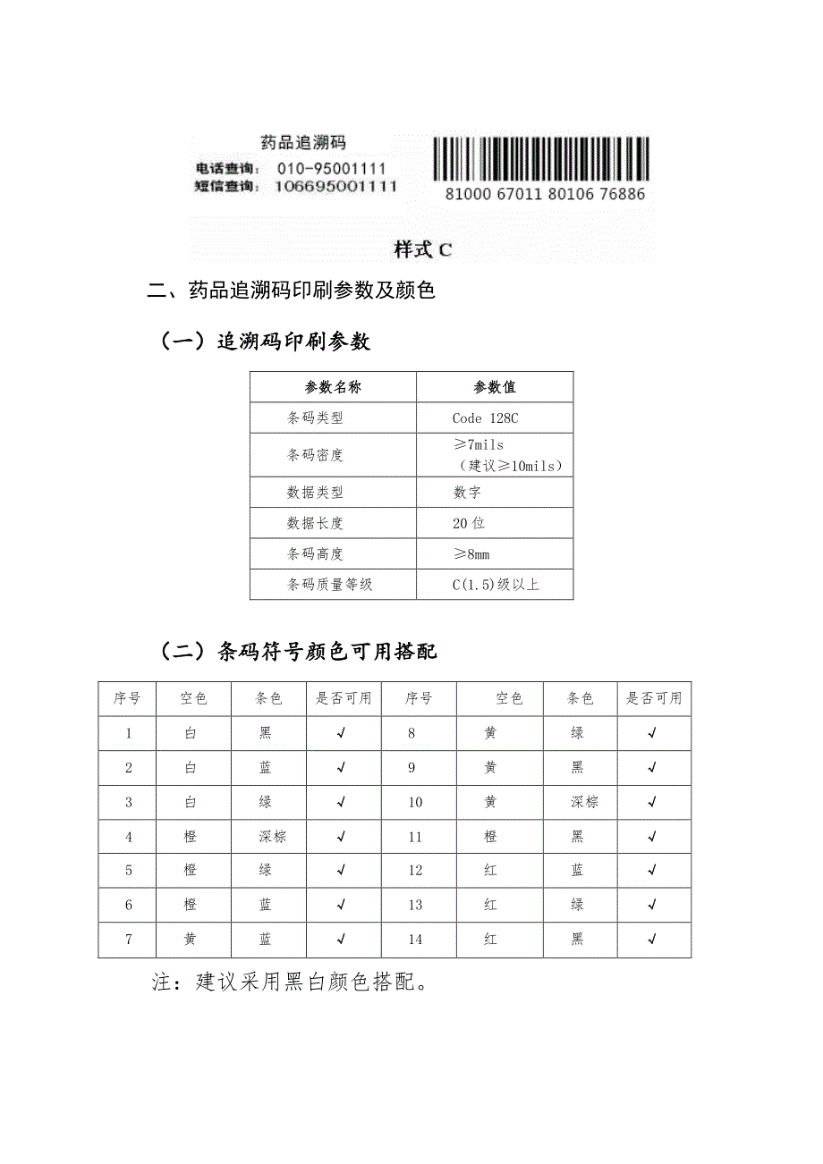 追溯平台药品追溯码印刷规范_第2页