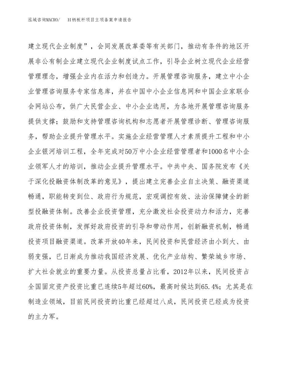 Ｈ柄板杆项目立项备案申请报告.docx_第5页