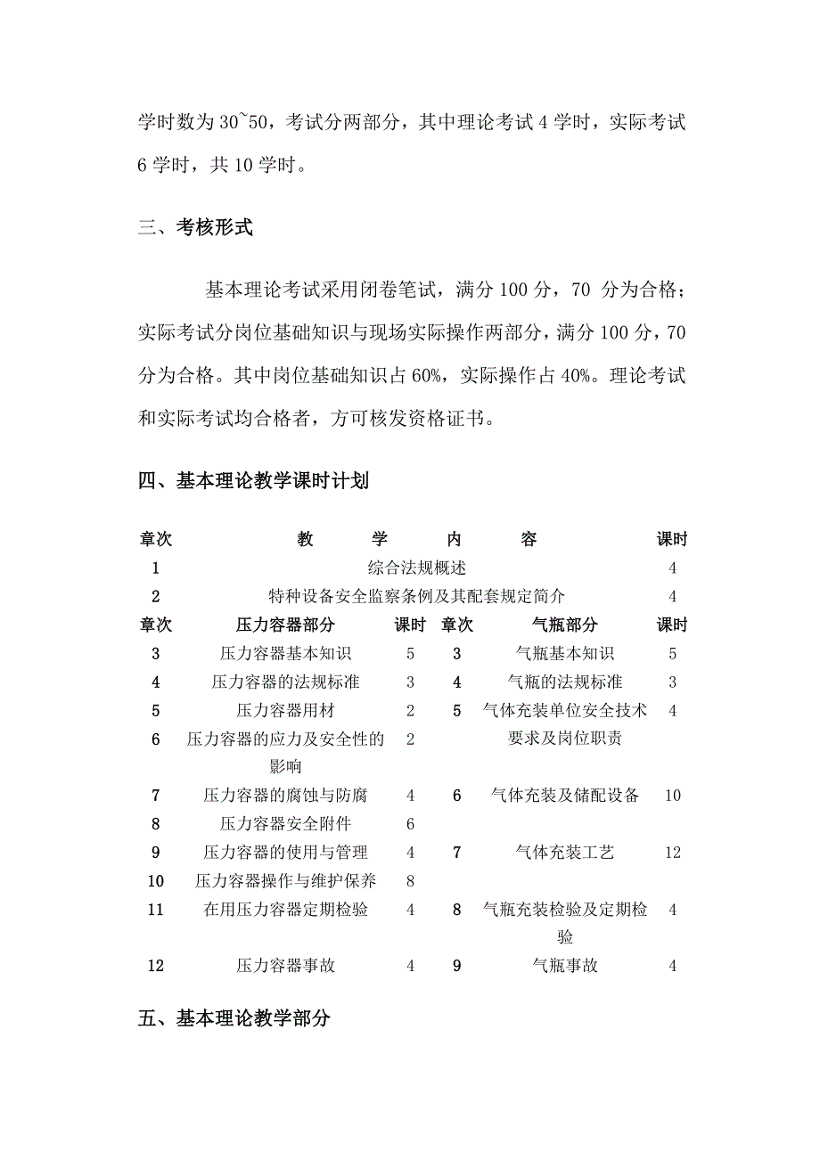 压力容器(气瓶)作业人员培训考核大纲_第3页