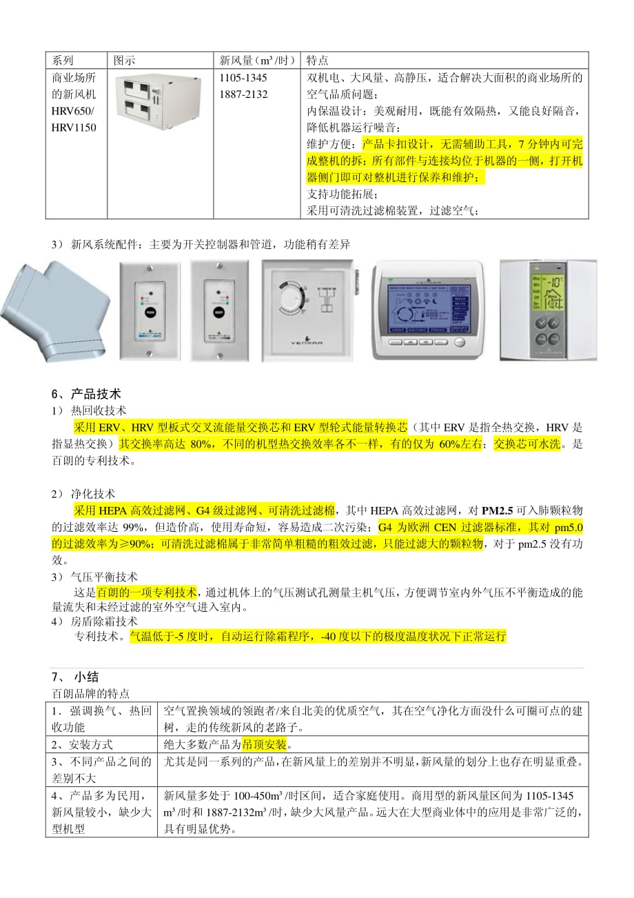 新风机竞品分析(五)——百朗_第4页