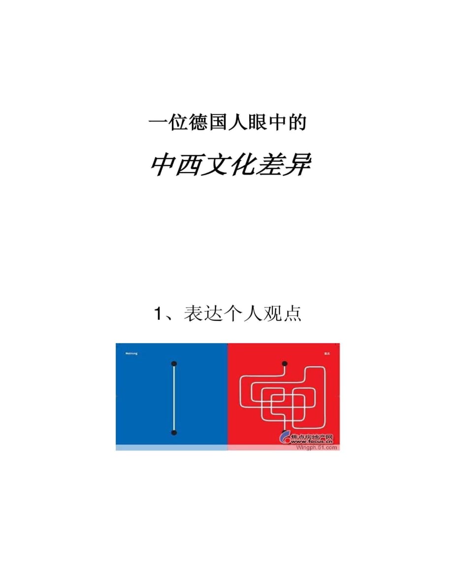 一位德国人图示中西文化差异_第1页