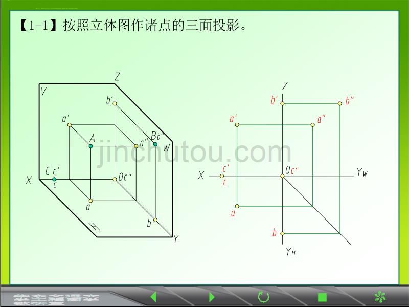 《画法几何及土木工程制图》(第三版)习题参考答案.ppt_第1页