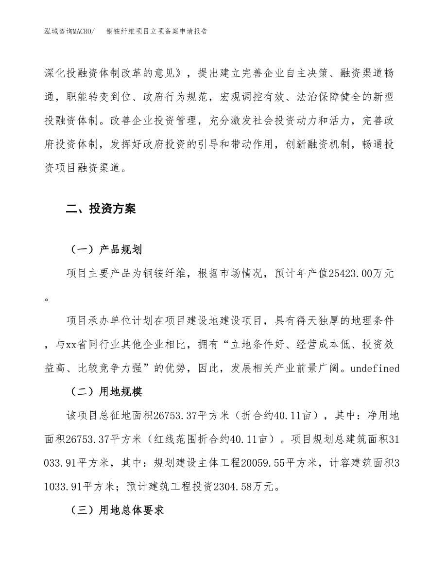 铜铵纤维项目立项备案申请报告.docx_第5页