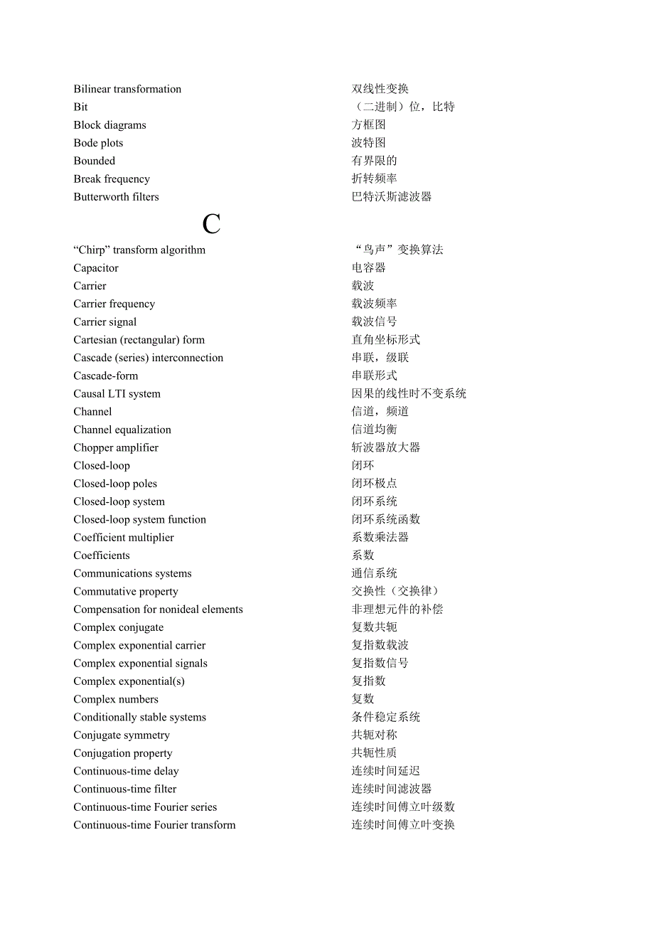 数字信号处理英语词汇总结_第2页