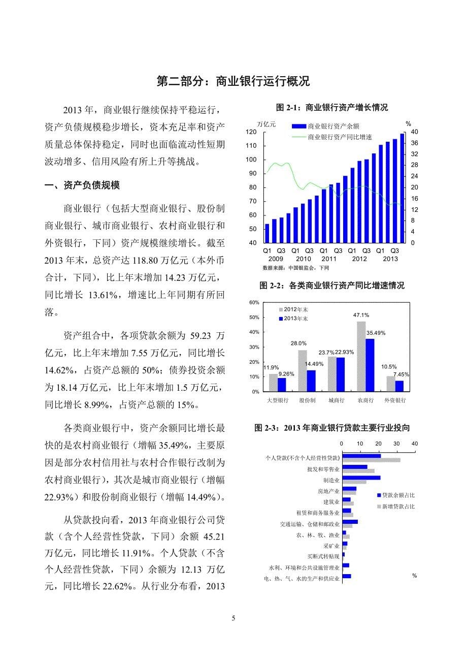 中国银行业运行报告（2013年）_第5页