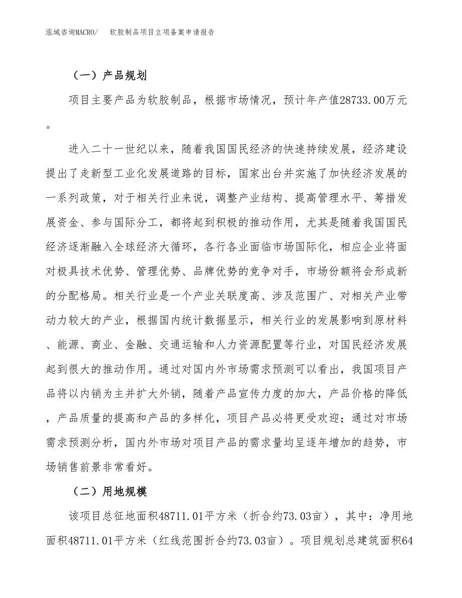 软胶制品项目立项备案申请报告.docx_第5页