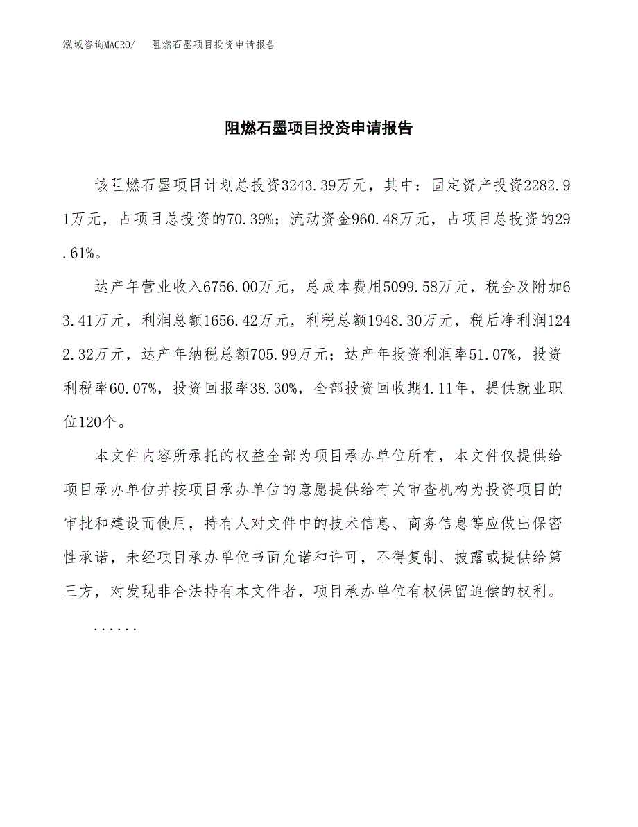 阻燃石墨项目投资申请报告模板.docx_第2页