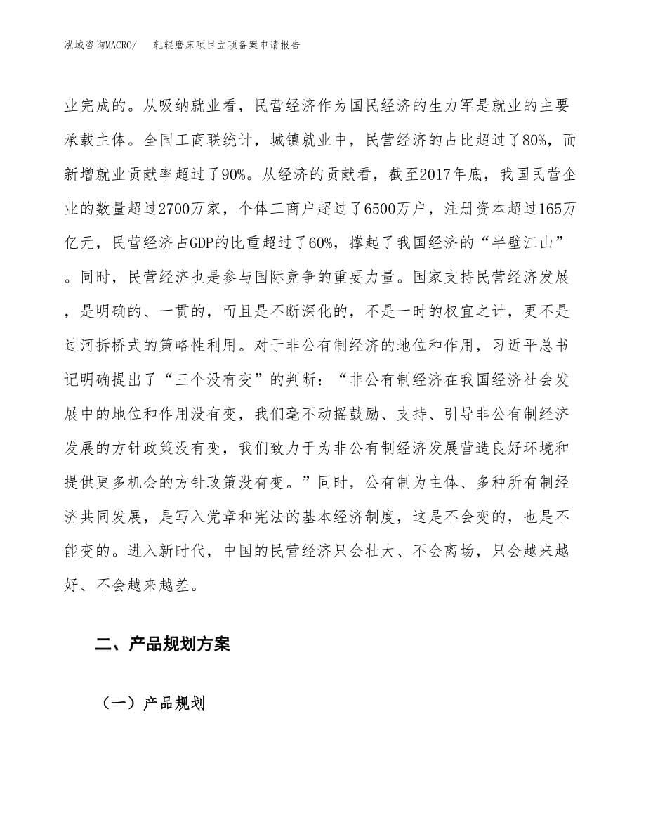 轧辊磨床项目立项备案申请报告.docx_第5页