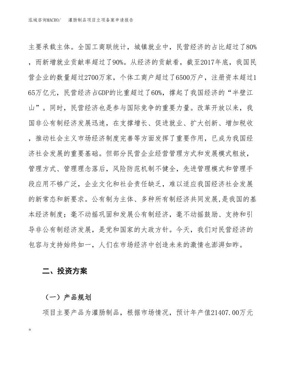 灌肠制品项目立项备案申请报告.docx_第5页