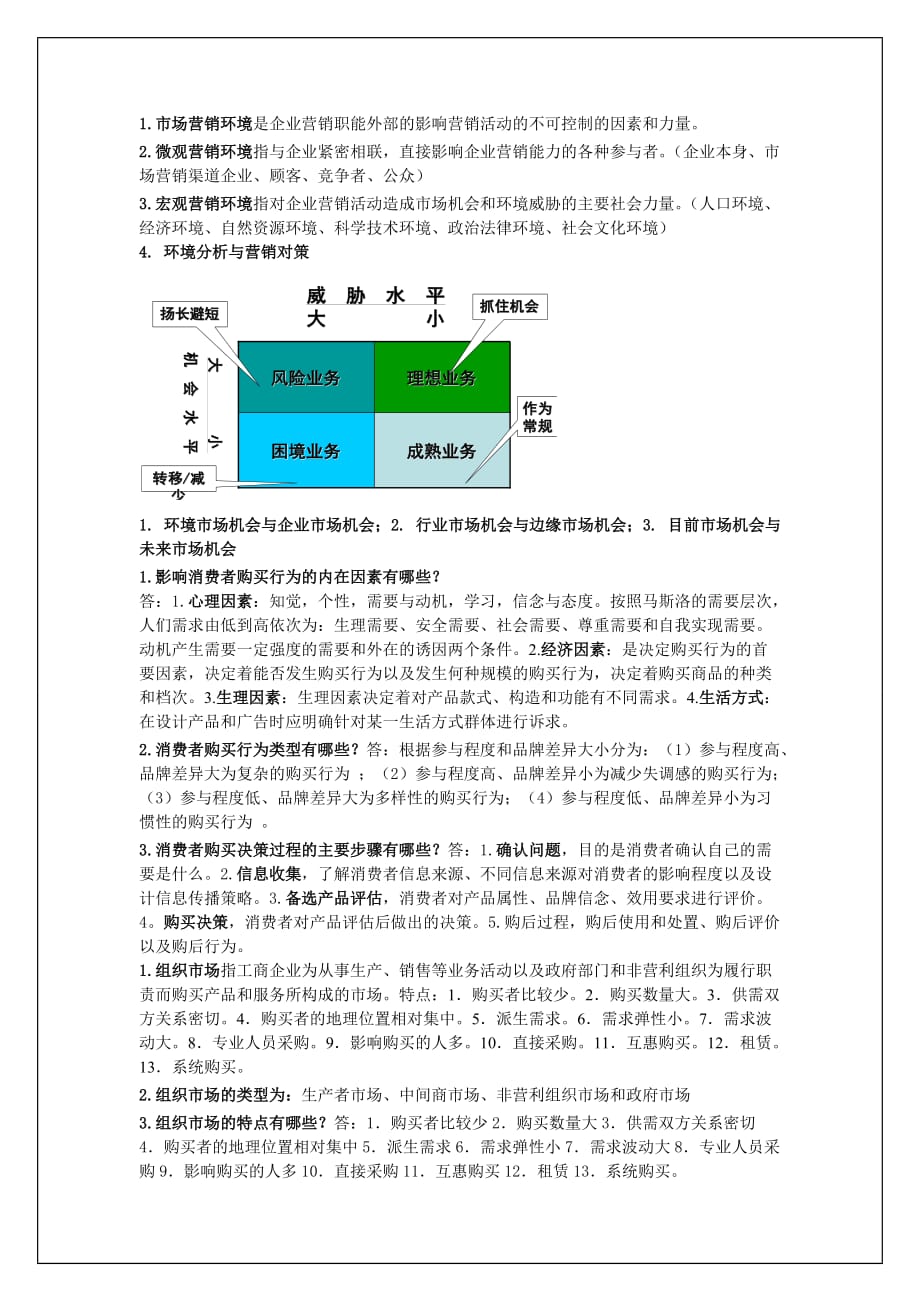 市场营销学考试重点汇编_第2页