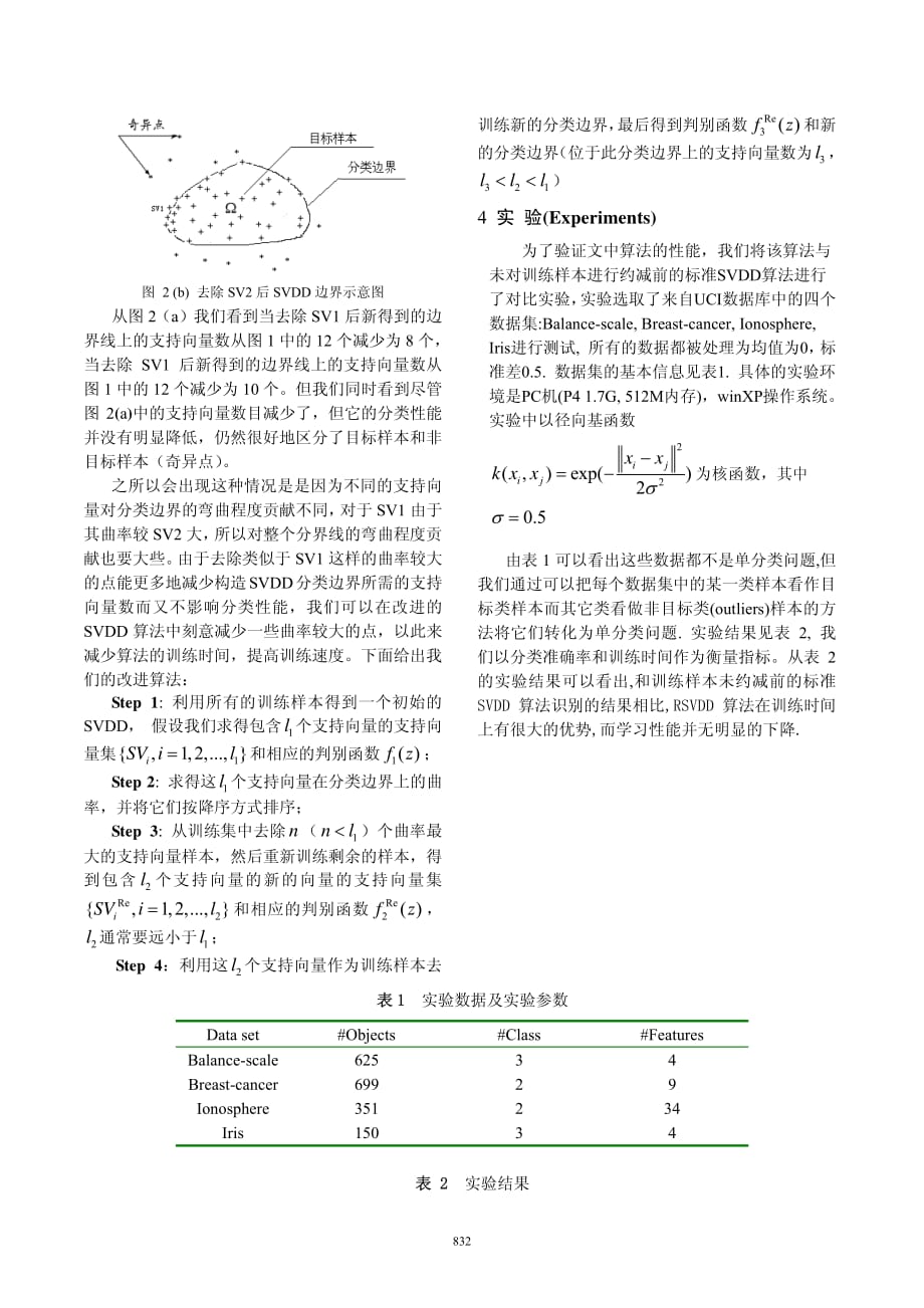 一种约减型支持向量域数据描述算法_第3页