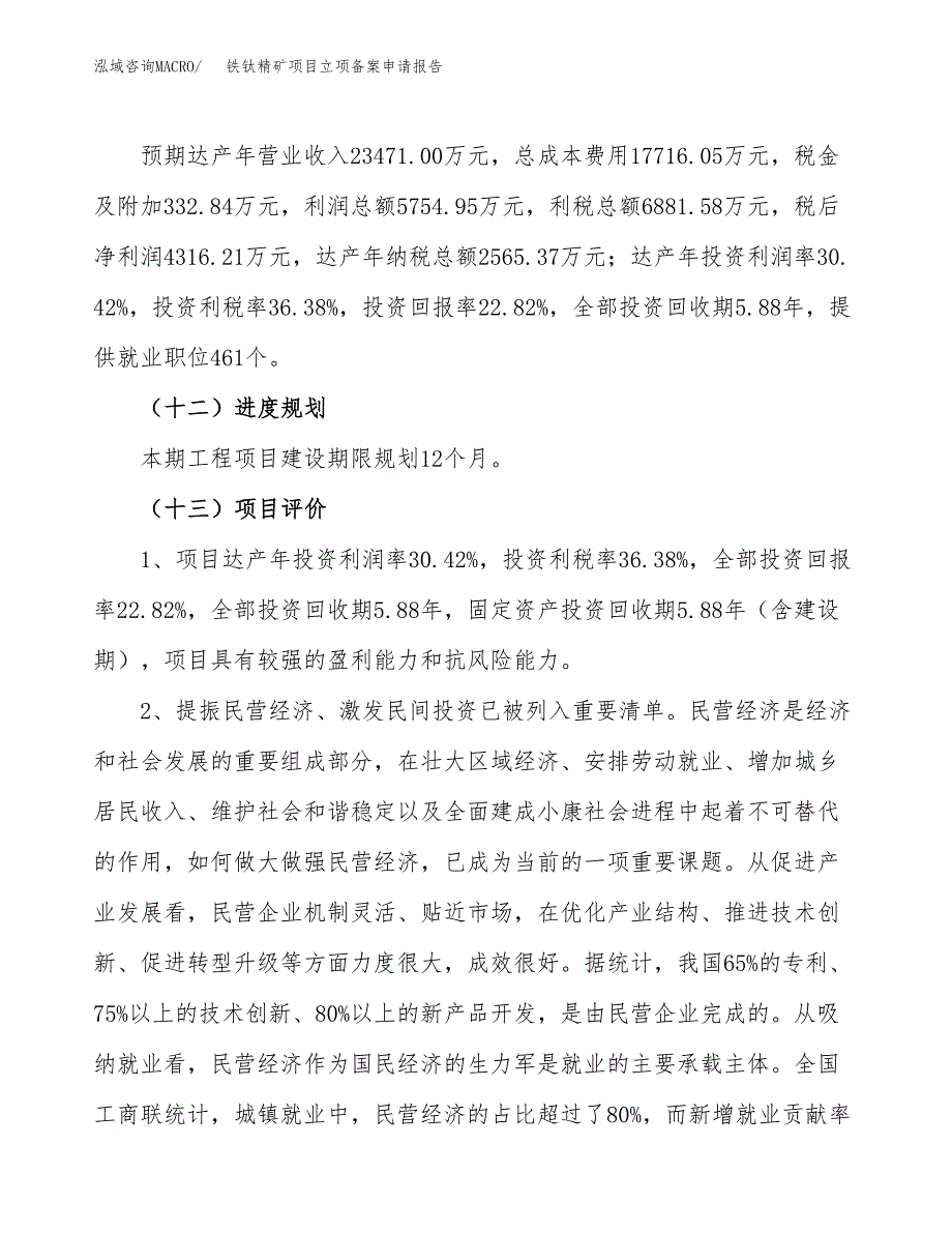 铁钛精矿项目立项备案申请报告.docx_第4页