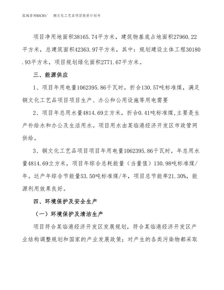 铜文化工艺品项目投资计划书(招商引资).docx_第5页