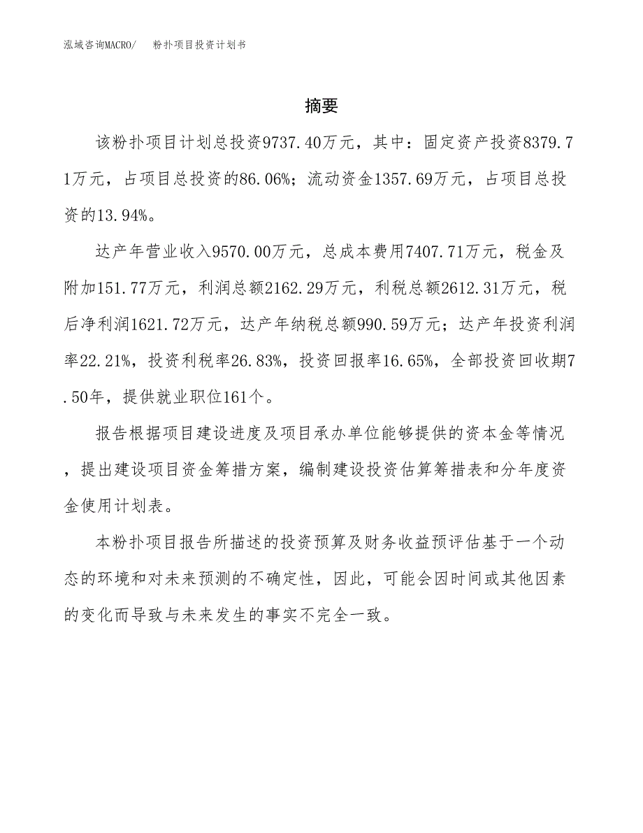 粉扑项目投资计划书(招商引资) (1).docx_第2页
